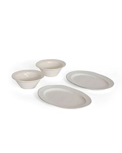 HUSTINGS | PLATE 2PCS SET 03 | PLATE L & BOWL WH