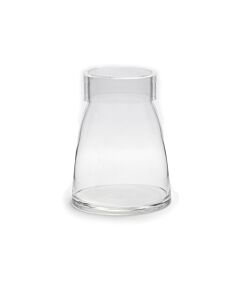 GLASS VASE WITH LID