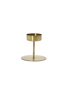 BRASS CANDLE HOLDER/WIDE