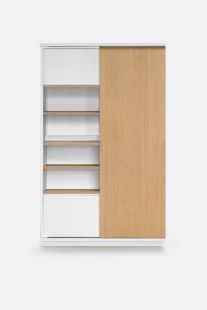 KNOT | CUP BOARD | WH | OAK DOOR