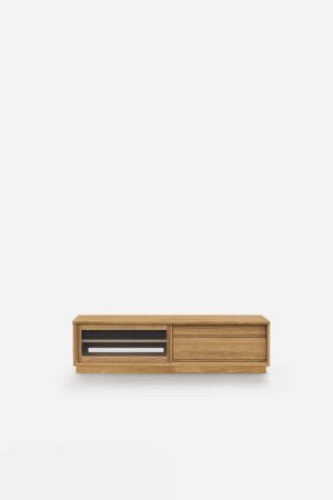 UNIT 130 GLASS LOW BOARD OAK