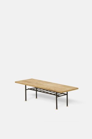 LOW TABLE | W-BRICK TOP | OAK – CLEAR