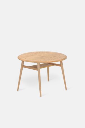 DINING TABLE | CIRCLE TOP 110 | OAK - CLEAR – P/P