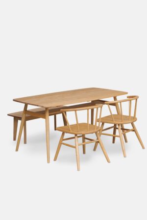 DINING SET / VIBO OVAL TOP20 + TAHO CHAIR + BENCH