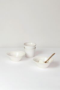 HUSTINGS | PLATE 2PCS SET 01 | CUP & BOWL WH