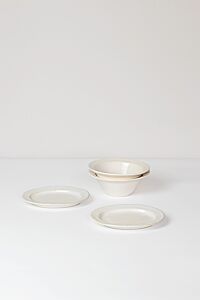 HUSTINGS | PLATE 2PCS SET 02 | PLATE S & BOWL WH
