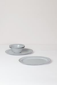 HUSTINGS | PLATE 2PCS SET 03 | PLATE L & BOWL GY
