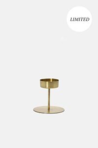 BRASS CANDLE HOLDER/WIDE