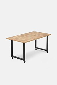 DINING TABLE | PARQUET TOP | OAK – CLEAR