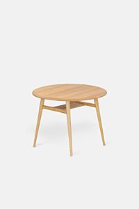 DINING TABLE | CIRCLE TOP 95 | OAK - CLEAR – R/Q