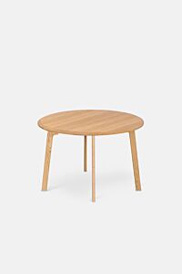 DINING TABLE | CIRCLE TOP 110 | OAK - CLEAR – R/Q